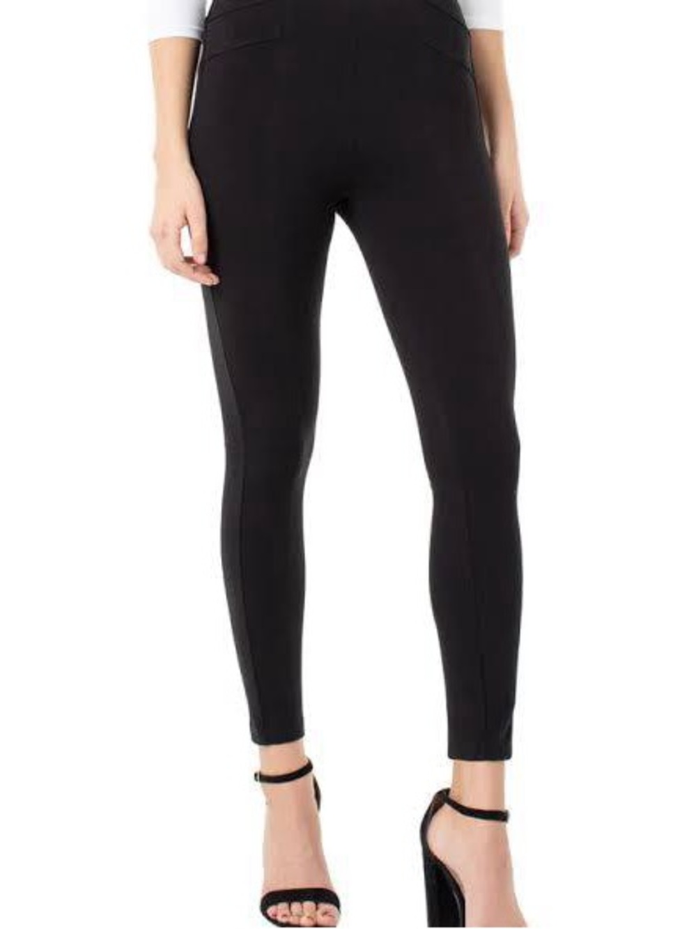 Liverpool Los Angeles Reese Seamed Pull-On Leggings Black Size 8/29